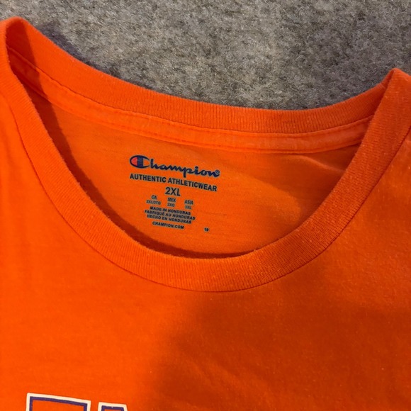 Champion Clemson Tigers Mens 2XL Orange Short Sleeve Graphic T-Shirt NCAA Sports - Picture 4 of 8